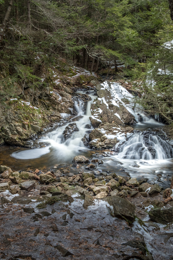 Bear Den's Falls, Winter Waterfall Series Photography Art | Morgane Mathews Fine Art Photography