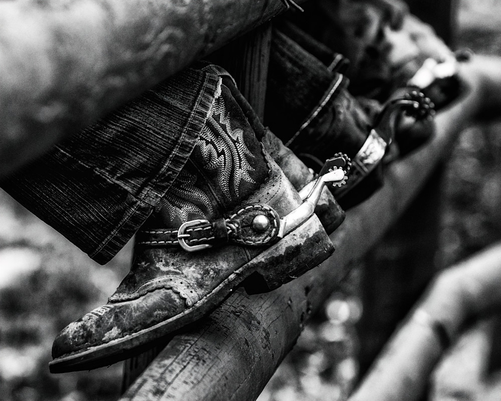 Boots and Spurs in B&W