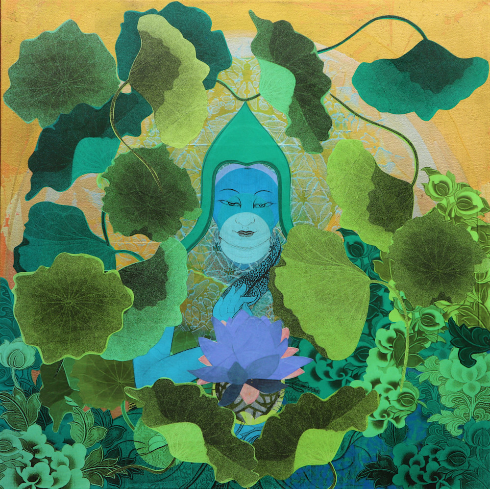 Lotus Leaf Buddha Art | nicollettesmith