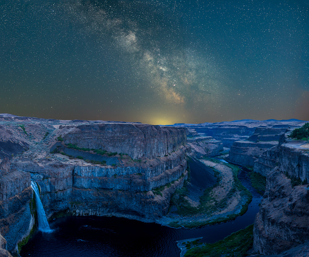 Starfall & Waterfall Photography Art | Majestic Mountain Photos
