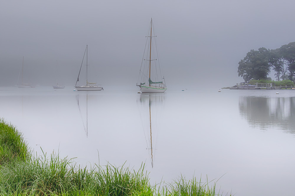 Lagoon Pond Fog Art | Michael Blanchard Inspirational Photography - Crossroads Gallery