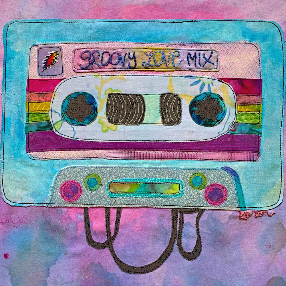 Groovy Love Mix Tape Art | Karen Payton Art