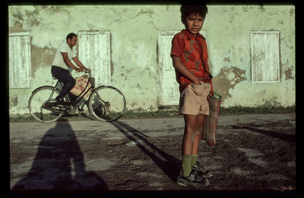 Boy And His Shadow, Belize Art | Circle 7 Fine Arts