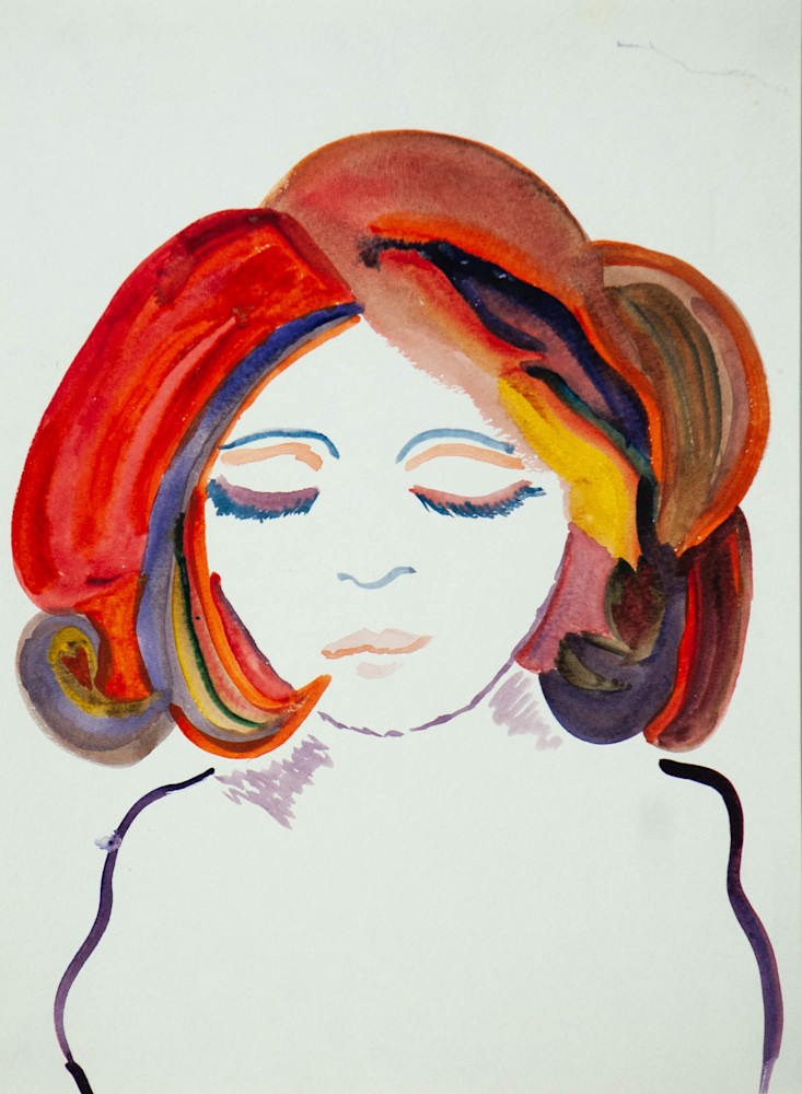 Chelsea Baez - surrealism - woman - rainbow hair - Be Easy