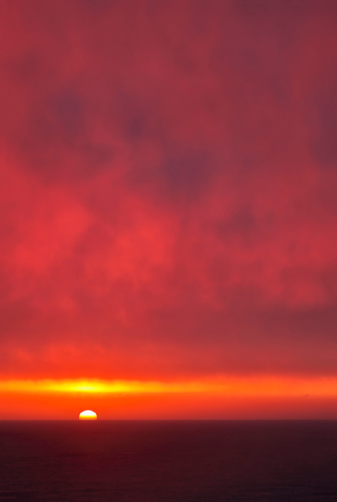 Sunset At Latrabjarg Cliffs Vertical A3 I3496 Latrabjarg West Iceland Photography Art | Clemens Vanderwerf Photography