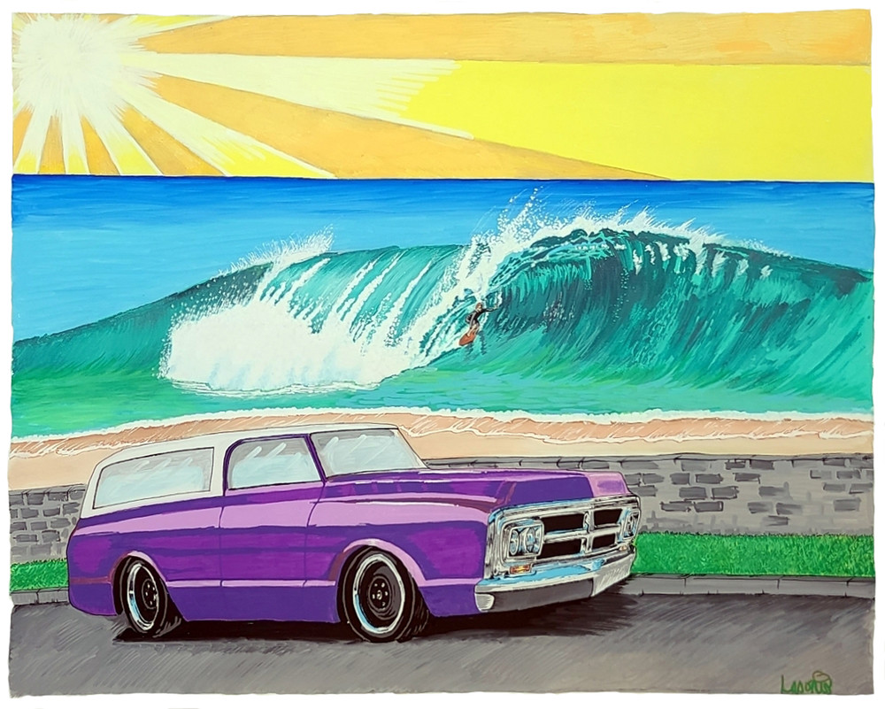 72 Jimmy Surfart Painting BY Posca Paint Pen Artist John Lasonio