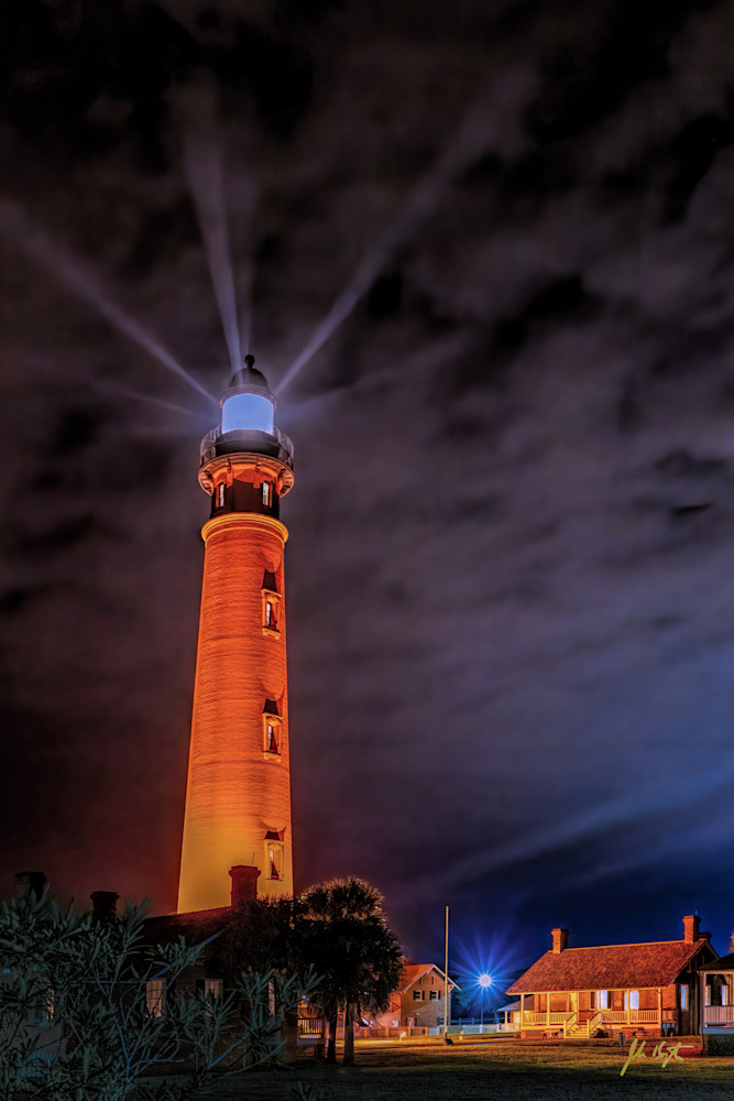 Ponce De Leon Inlet Lighthouse At Night Photography Art | johnkennington
