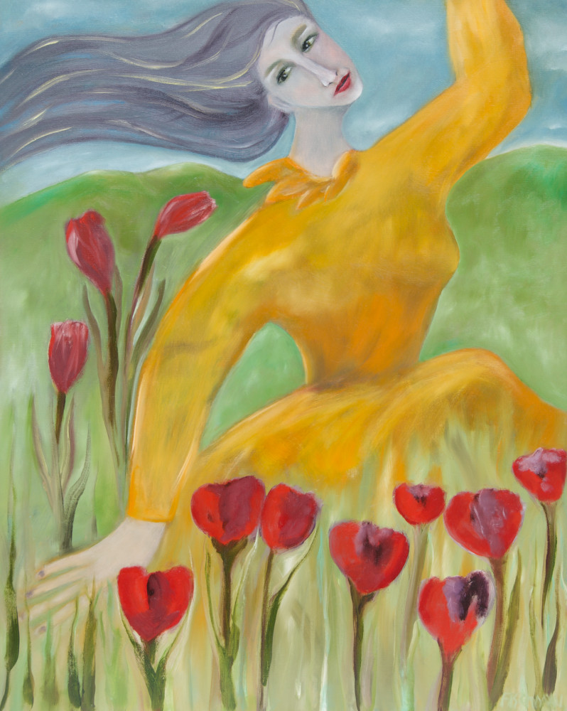  Dsc7655 Dancing Girl In Field Art | Jill C Fischman
