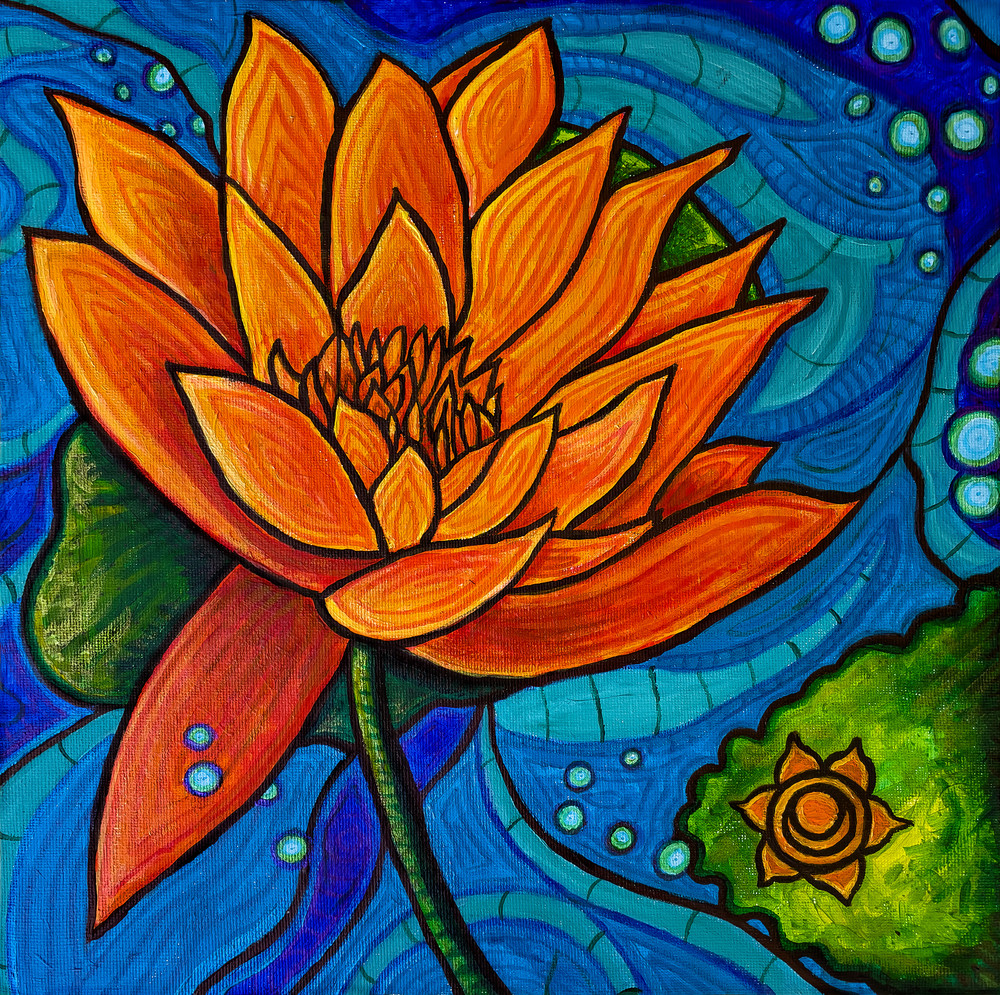 Blossoming: Sacral Chakra Meditation. creativity passion joy flower art painting