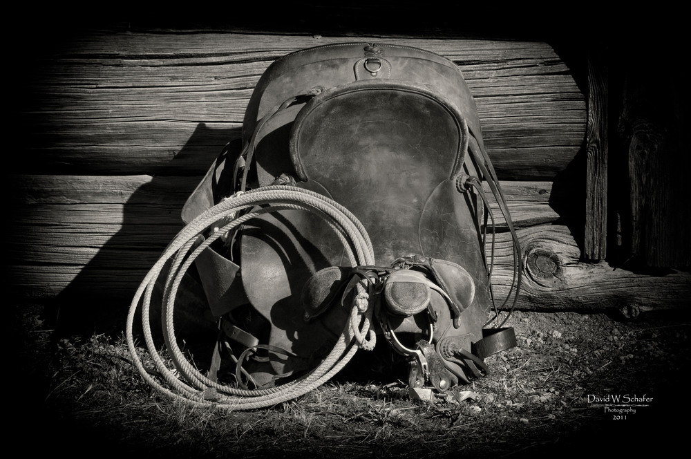 Saddle, Rope & Spurs Photography Art | David W Schafer