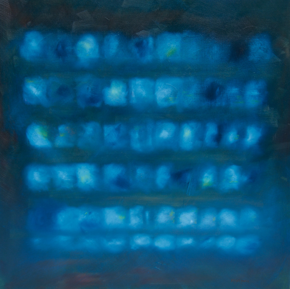 Abstract Blue Art | Jill C Fischman