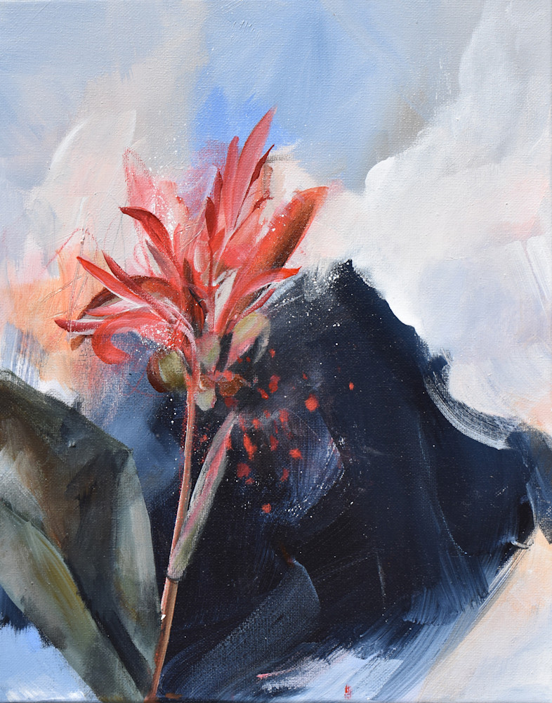 Abstract floral paintings and reproductions