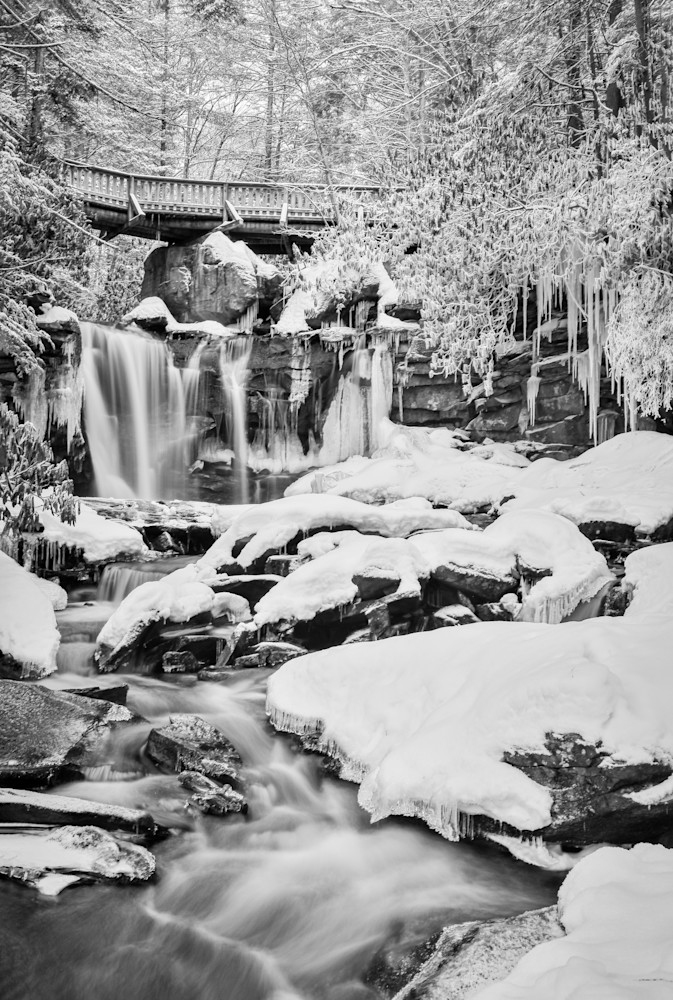 Elakala Falls In Winter 8419 Art | Kullman Visual Arts