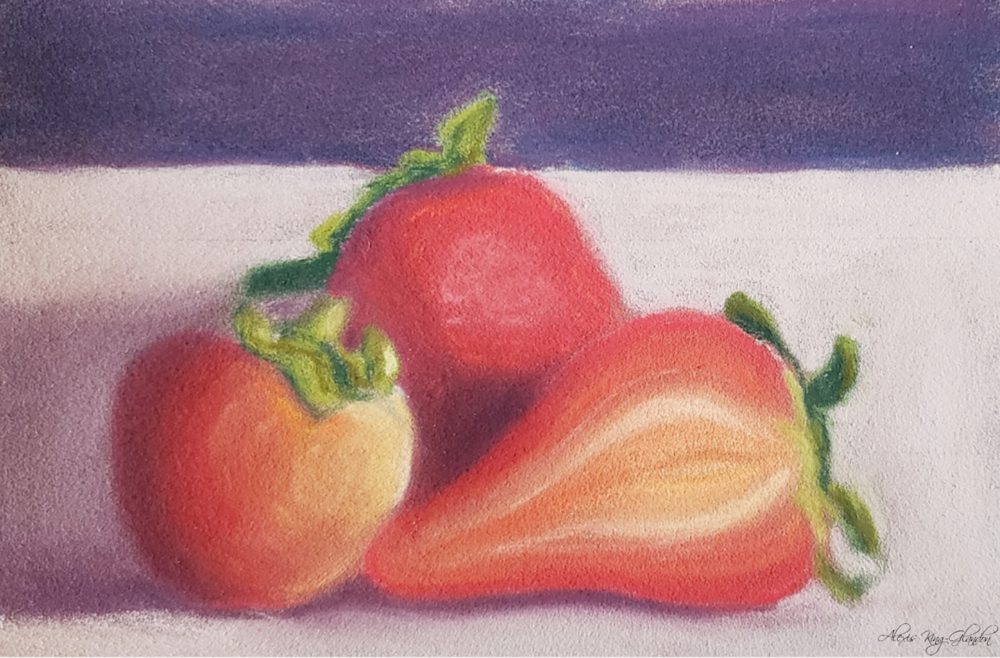 Triple Strawberry Delight Art | Alexis King Artworks 