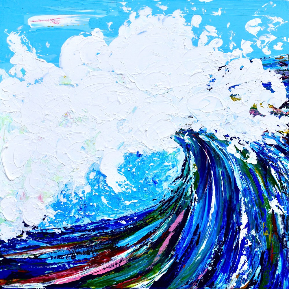 Color Wave Curl Art | Emily Kate Moon
