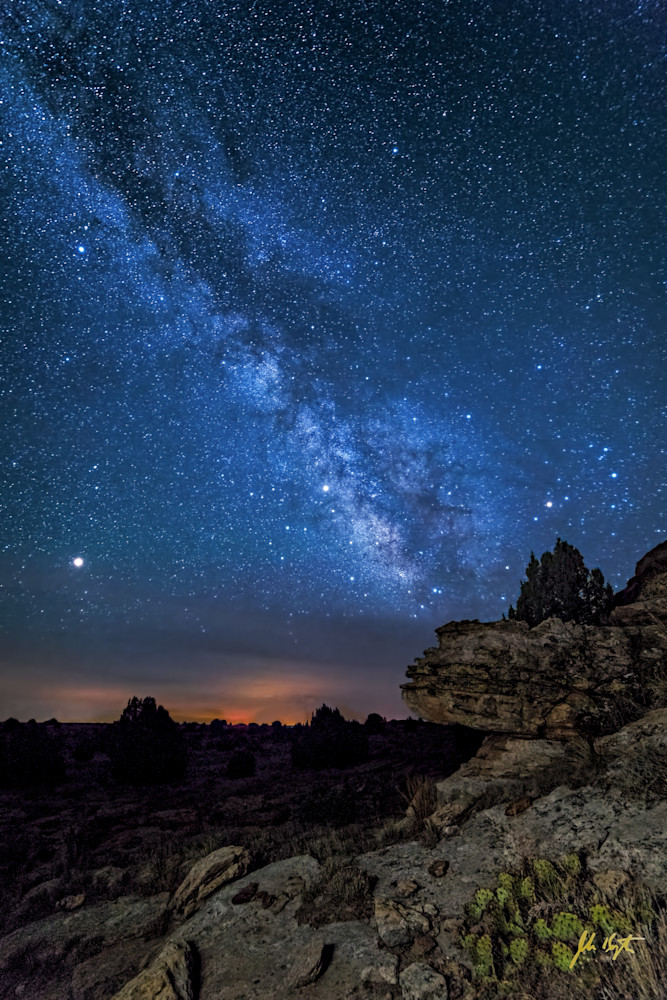 Milky Way Over Black Mesa Wildfires Photography Art | John Kennington Photography