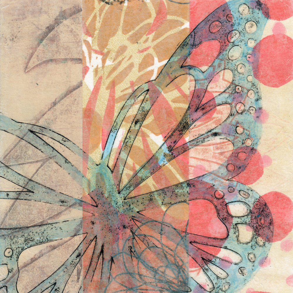 Flutter By: Mixed media artwork by Jennifer Akkermans