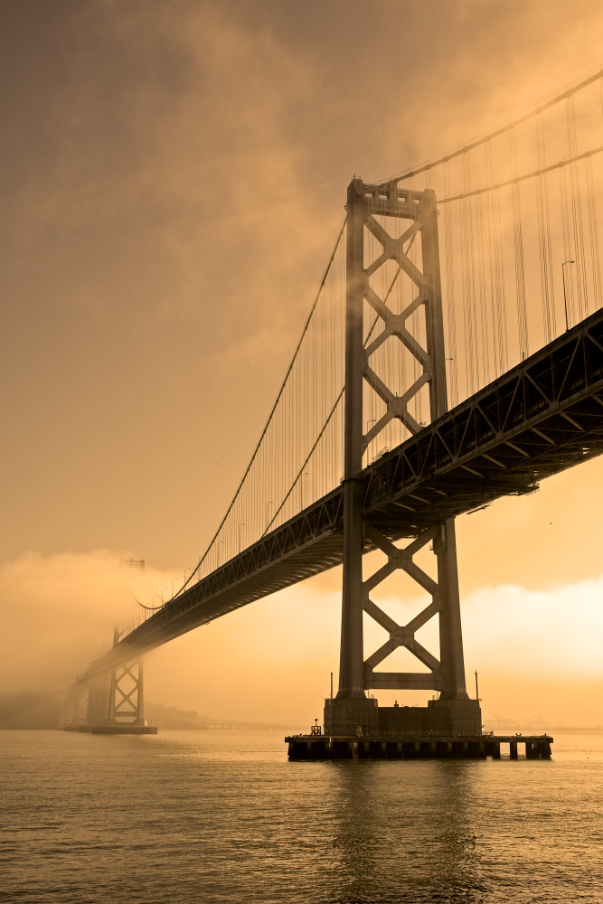 Bay Bridge In Fog Photography Art | Addario Photography
