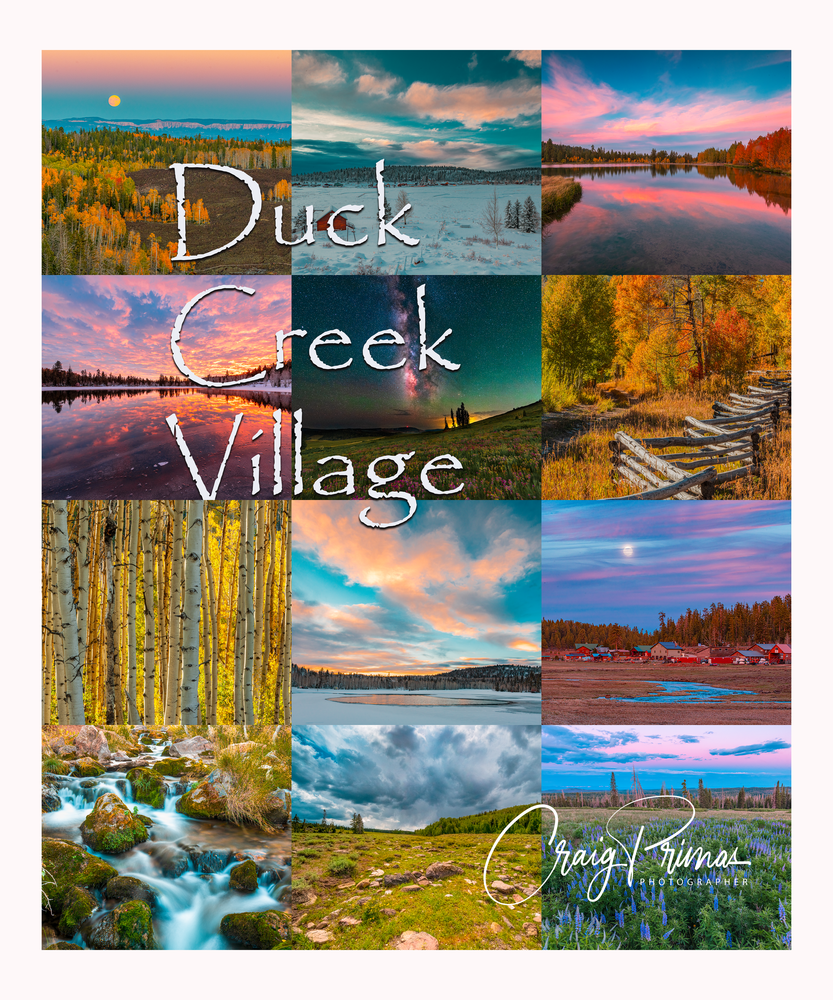 2022 Duck Creek 12 Months Poster Photography Art | Craig Primas Photography