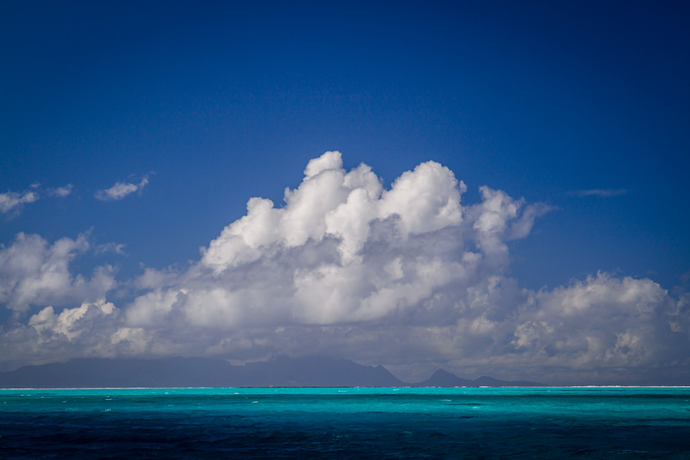 Ocean Clouds. Bora Bora, French Poylnesia Photography Art | Kelley Dallas Photography