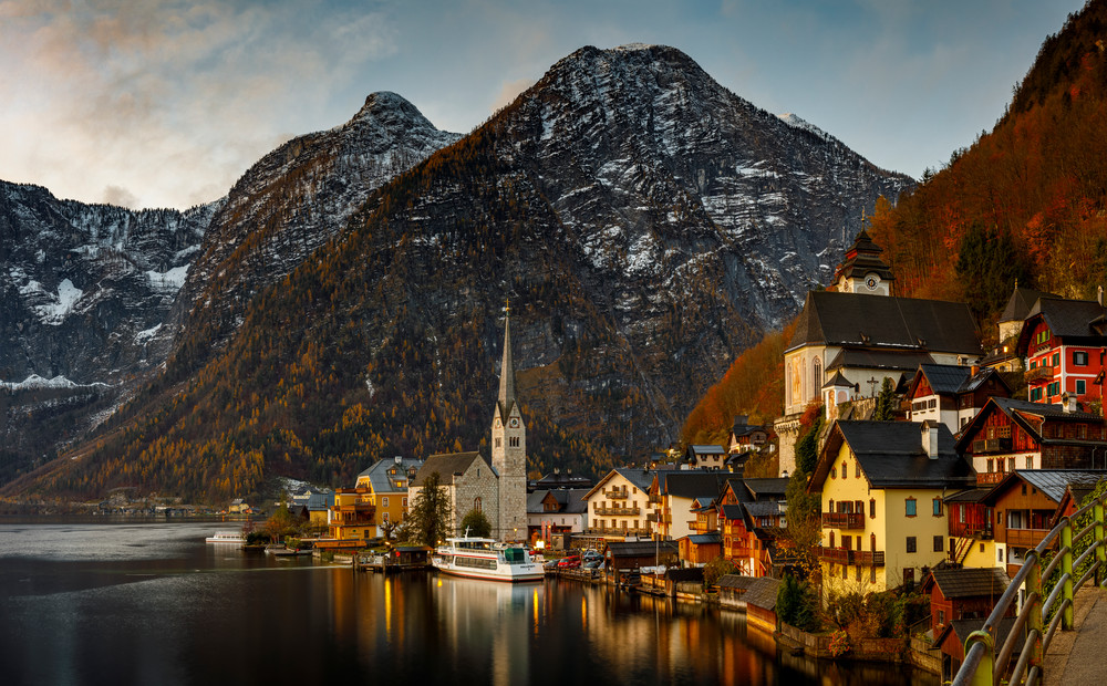 2019-11-16 through 18 Hallstatt & Obertraun, Austria.  The hills are alive with the sound of music.

We rented a car in Vienna, it’s practically driving itself to Hallstatt. When Bob took his hands off the wheel to show me it was steering itself, 
