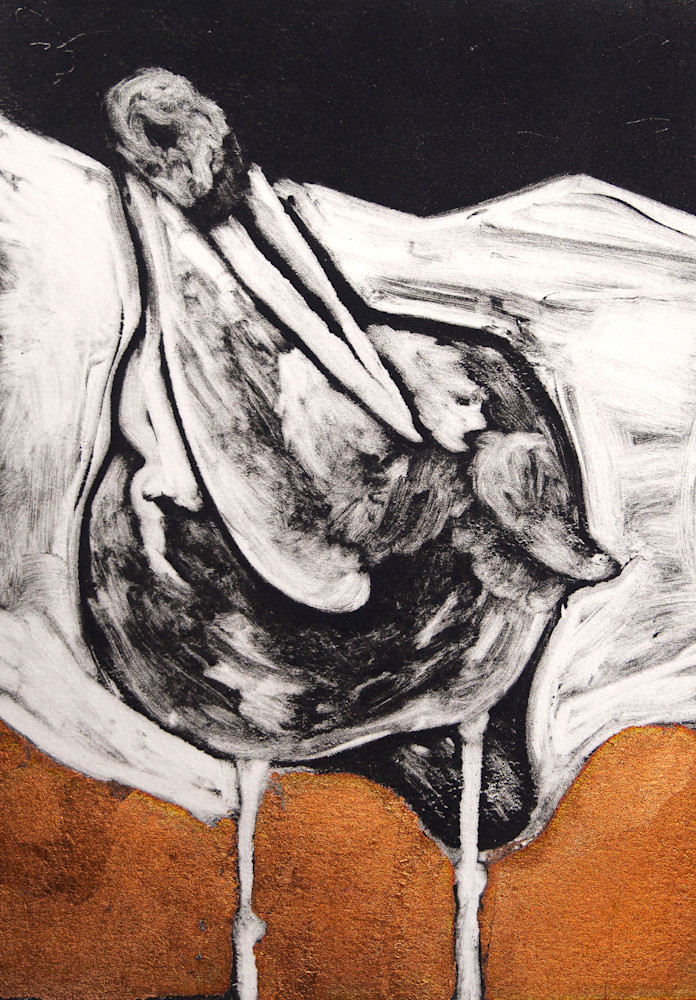 Stork Look Right Art | Artist Melinda Esparza