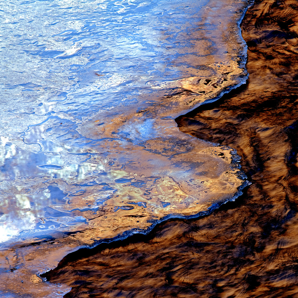 River And Ice, Poudre River, Colorado Photography Art | Dana Echols Photography 