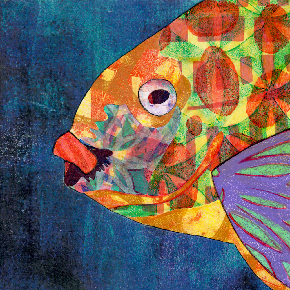 Fish: Mixed media artwork by Jennifer Akkermans