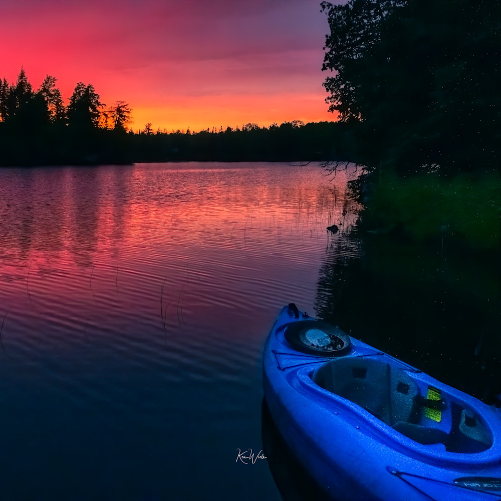 Kayak Glow Photography Art | Ken Wiele Photography