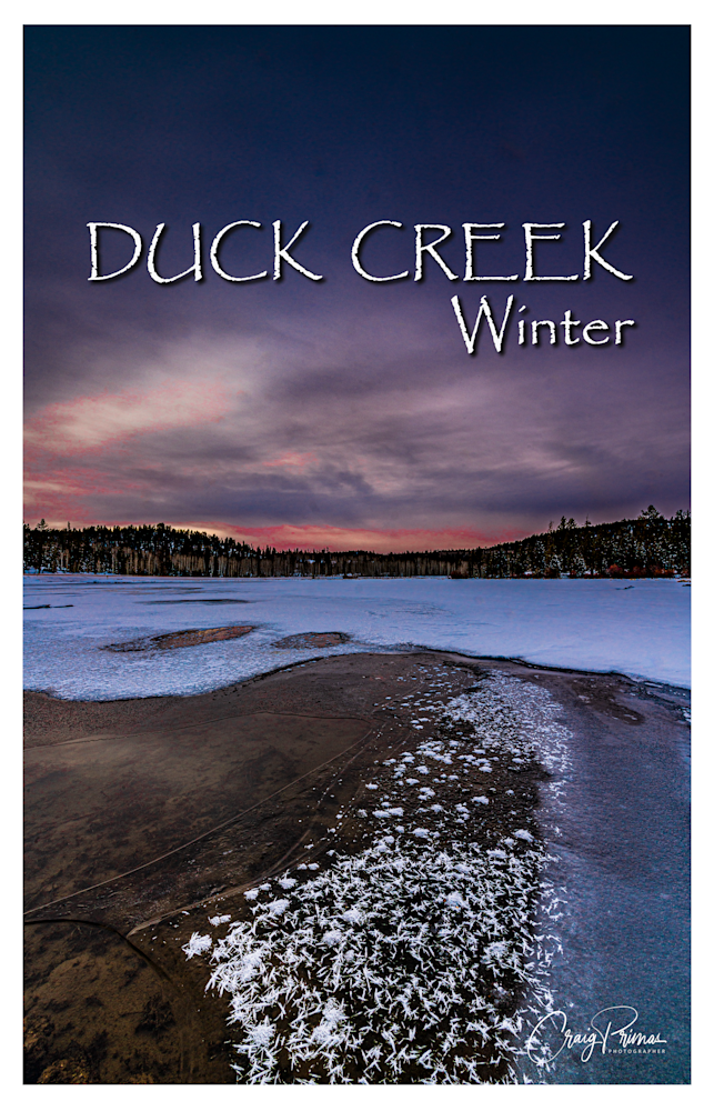 Duck Creek Winter Poster Photography Art | Craig Primas Photography