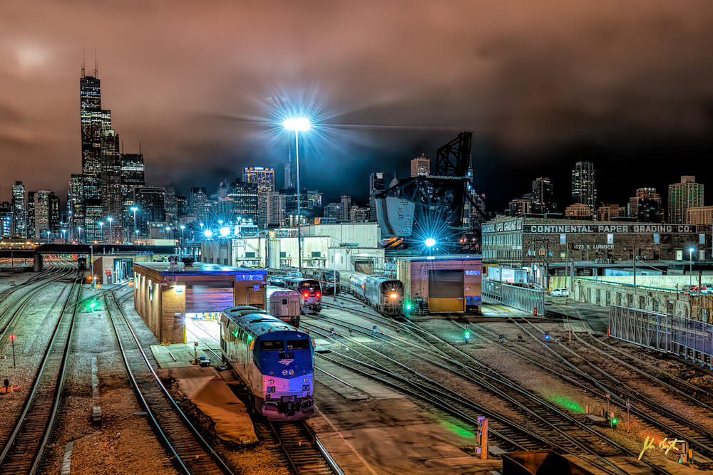 Chicago's 18th Avenue Bridge Railyard  Photography Art | John Kennington Photography