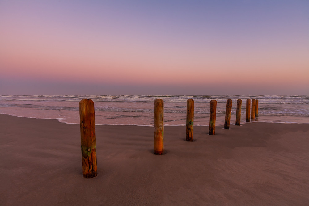 Sunset At Corpus Christi Beach, Texas, Usa Photography Art | My World Pix