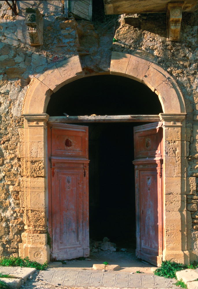 Doorway in Old Poggioreale, Sicily in 1999