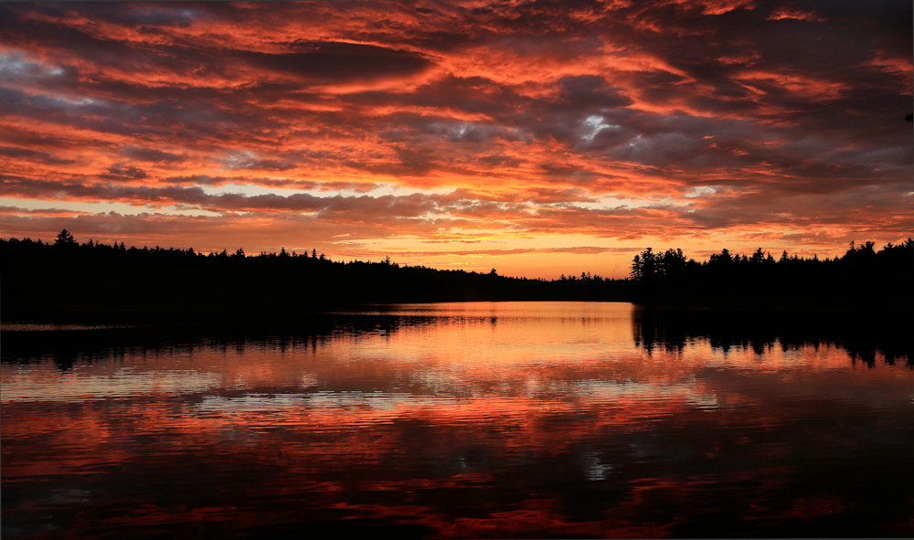 Sky Fire, Chain of Ponds, Maine 