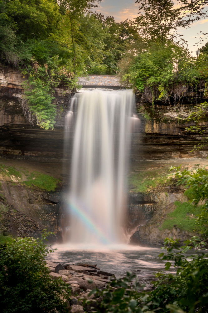 Minnehaha Falls in Minneapolis - Waterfall Art | William Drew 