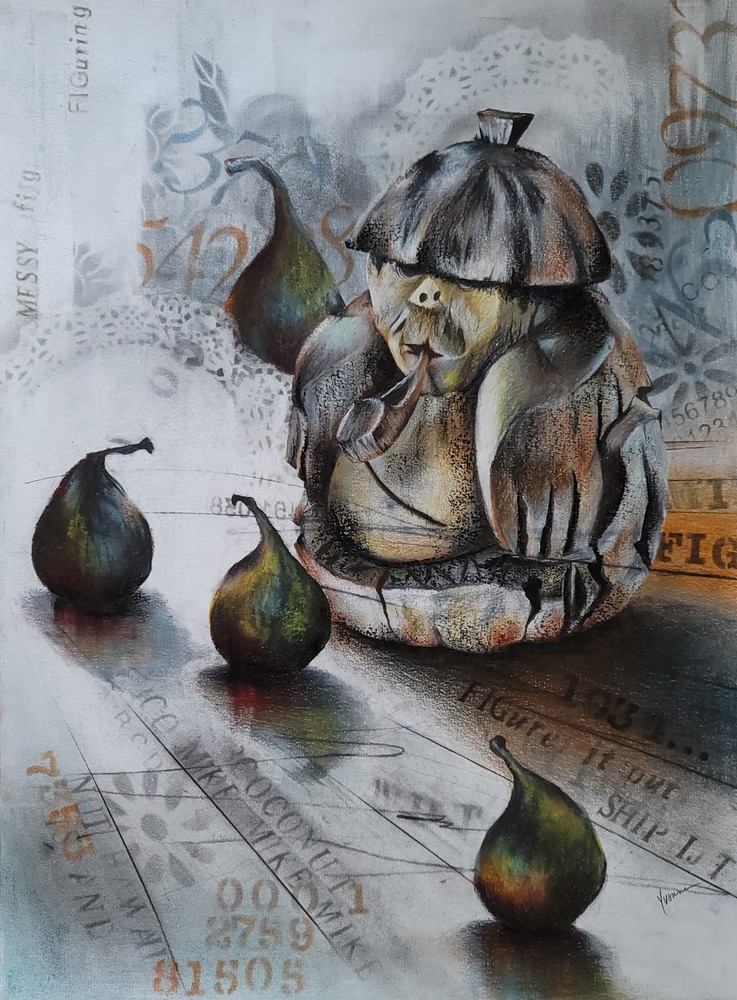 Coconut Mike Fig Uring It Out Art | Turn Up the Color