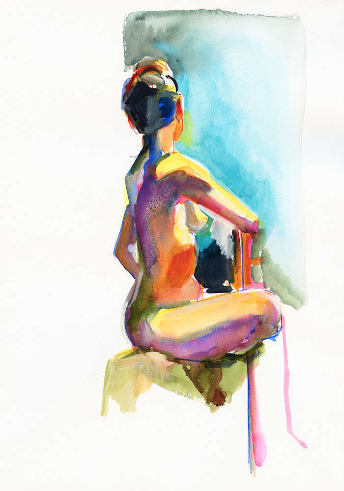 'girl With Arched Back' Art | tibazifineart.com