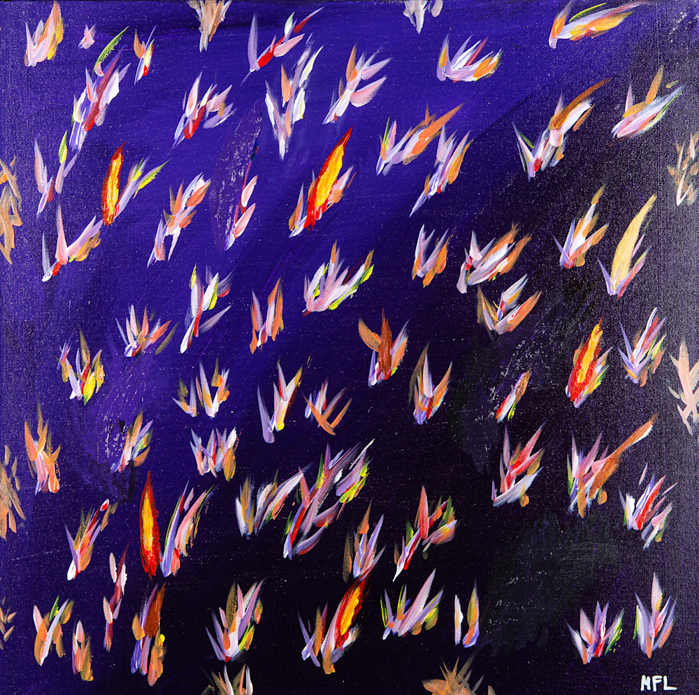 Flocking Birds Of Paradise Art | Debra Lyons Art