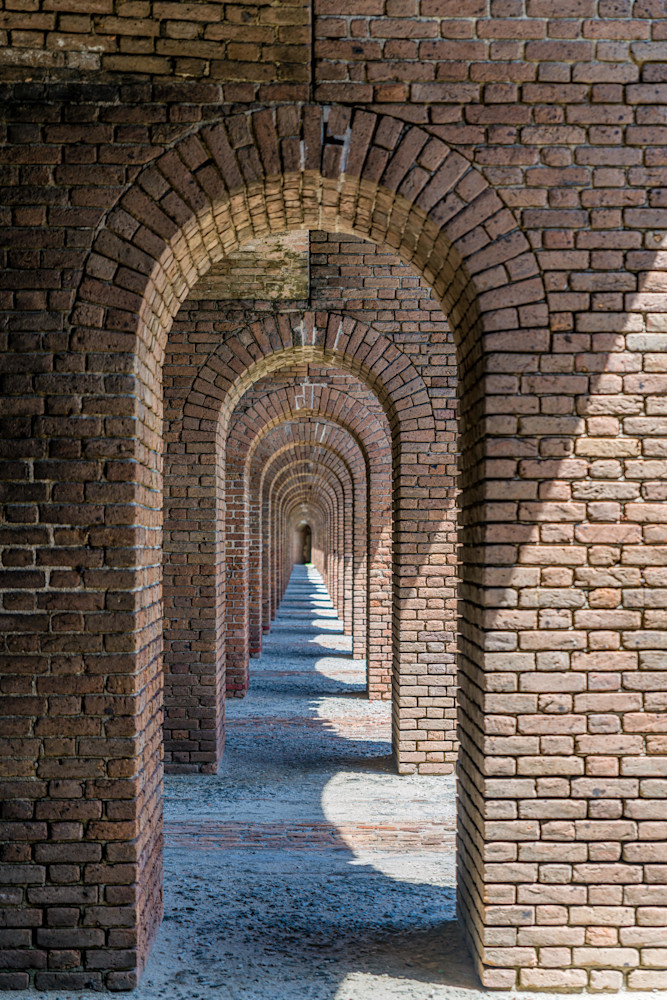 Brick Arches Of Fort Jefferson Photography Art | kramkranphoto