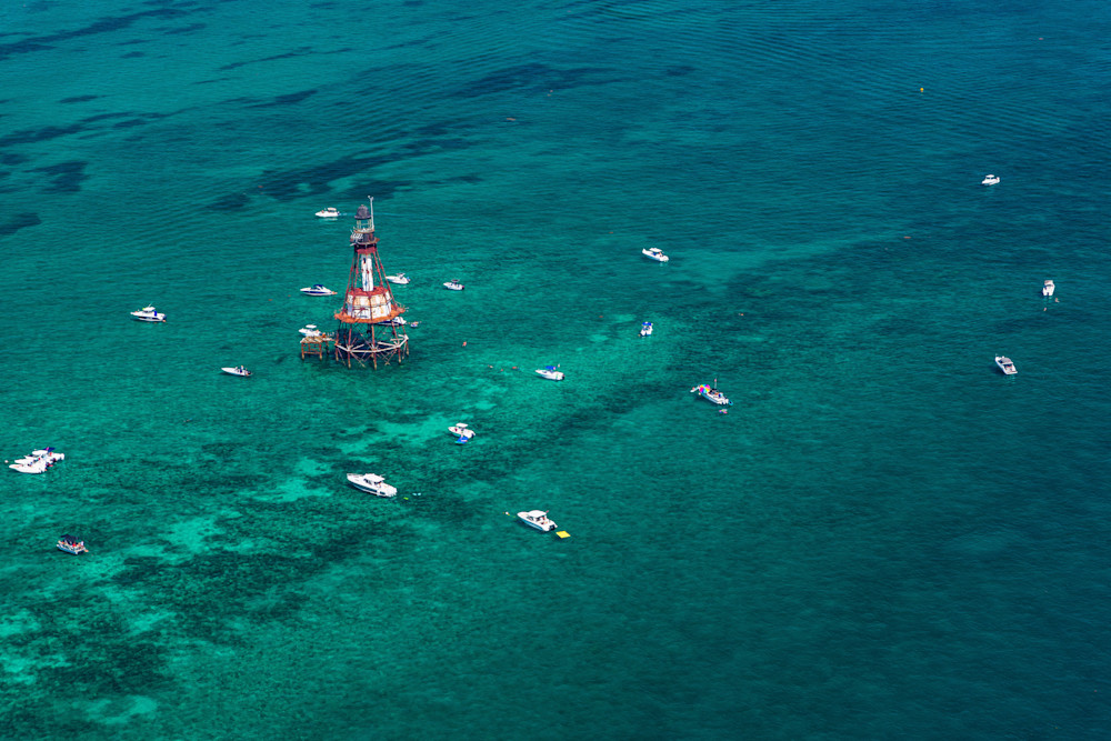 From Above, Fowey Rocks Lighthouse Adventure Photography Art | kramkranphoto