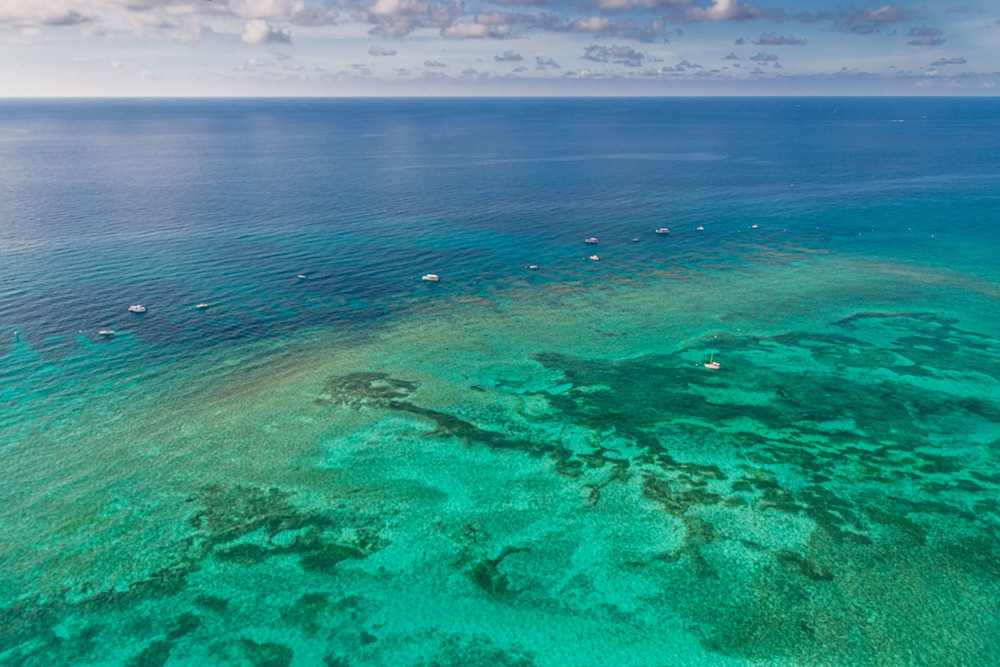Shimmering Aqua Reefs Photography Art | kramkranphoto