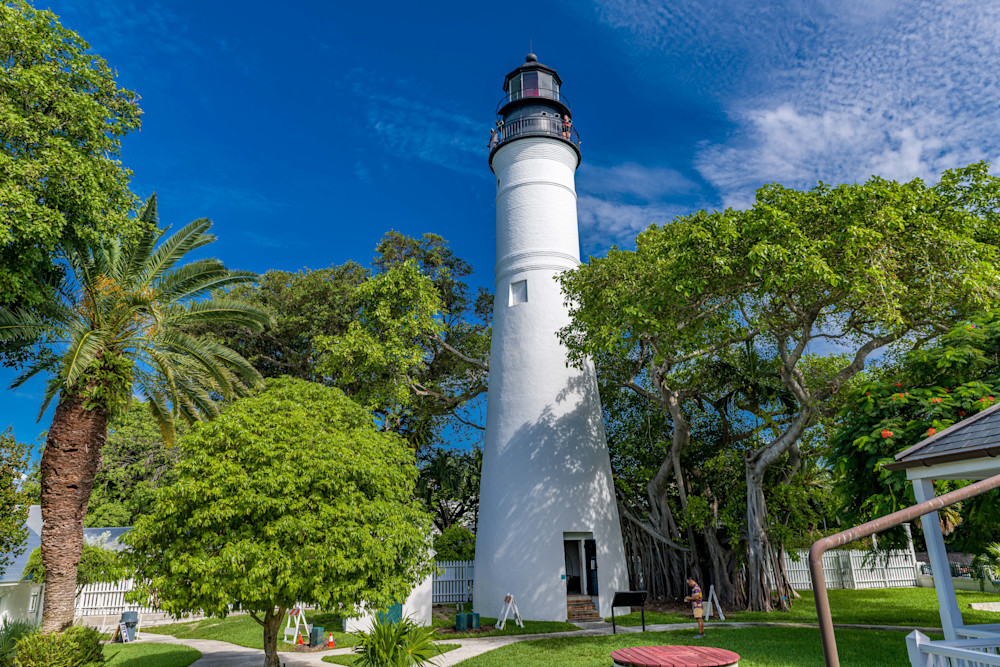 Rising Majestically Against The Azure Sky, The Key West Lighthouse' Photography Art | kramkranphoto