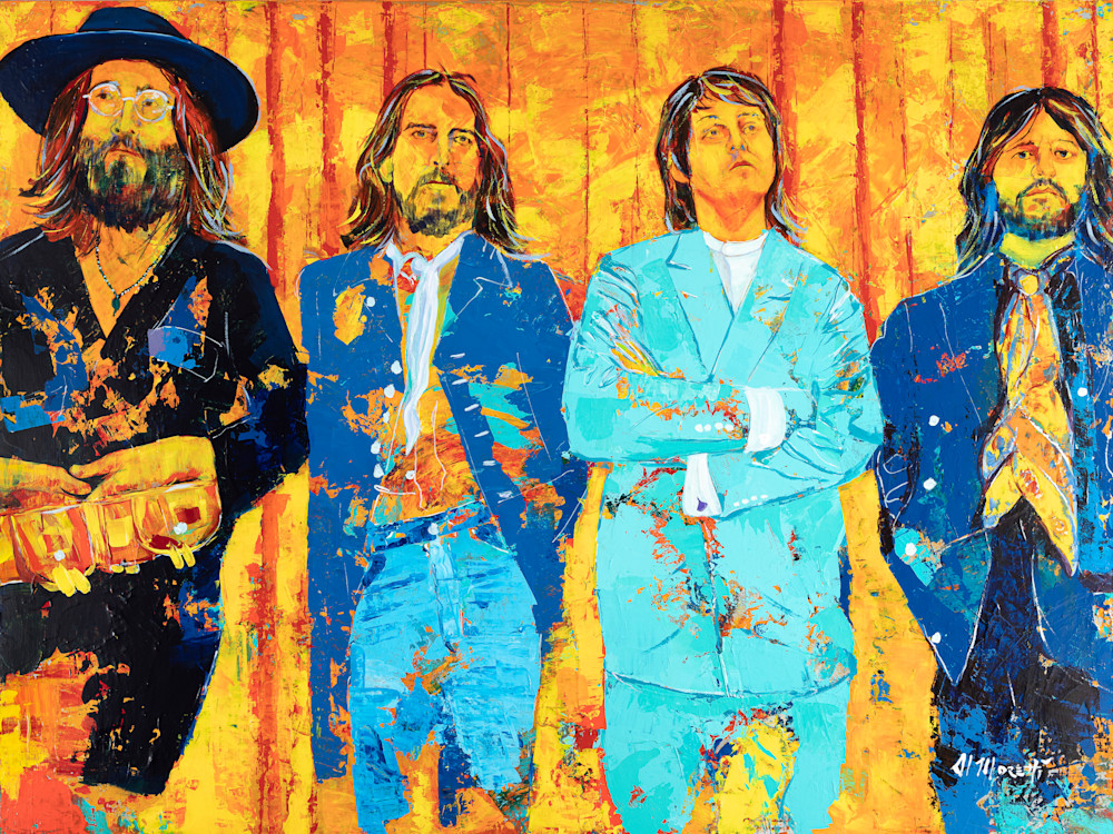 The Beatles, Last Photo Shoot painting by Al Moretti