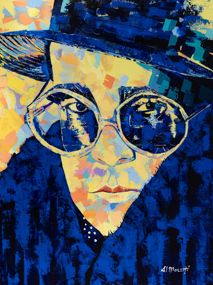 Elton John, Me Elton painting by Al Moretti
