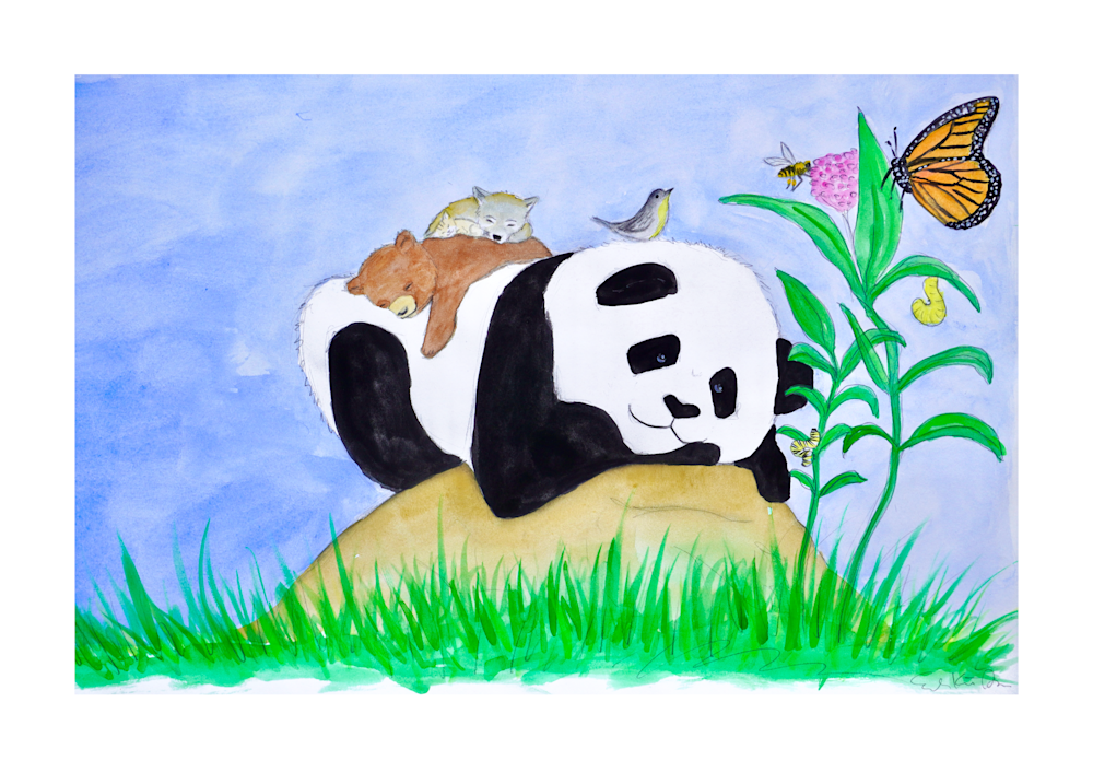 Panda And Friends Art | Emily Kate Moon