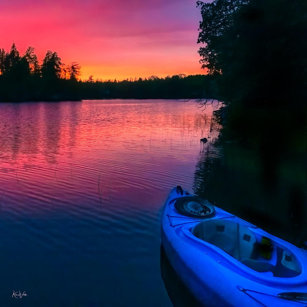 Kayak Sunset Photography Art | Ken Wiele Photography