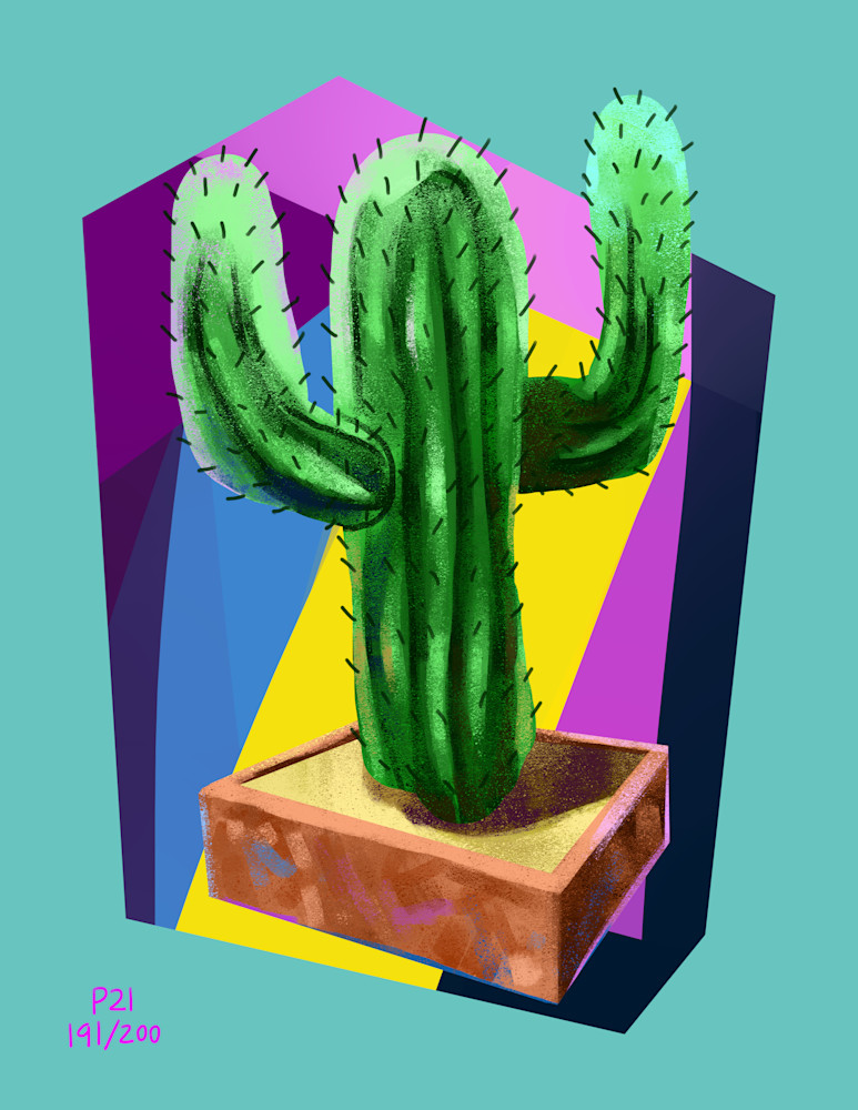 Boo Cactus Art | Matt Pierson Artworks