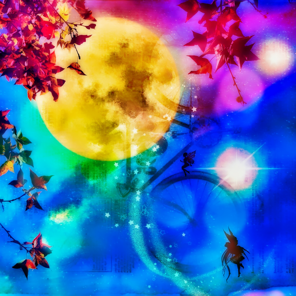 Autumn Moon I Art | This Magical Life Art by Katie 