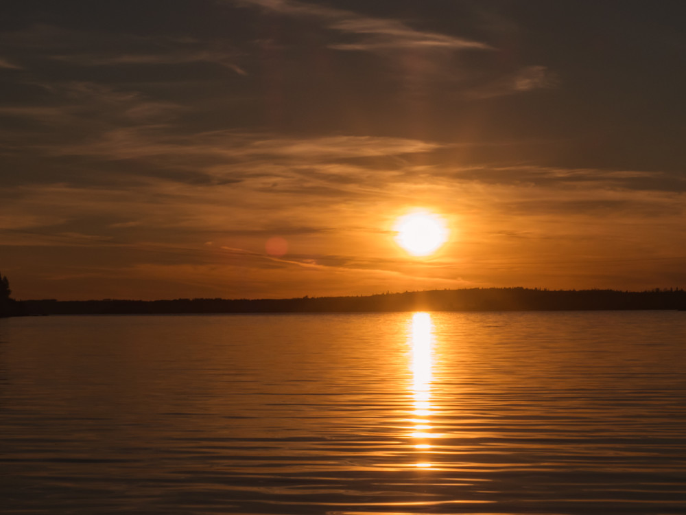 Dramatic Sunset on Pakwash Lake-Four-4