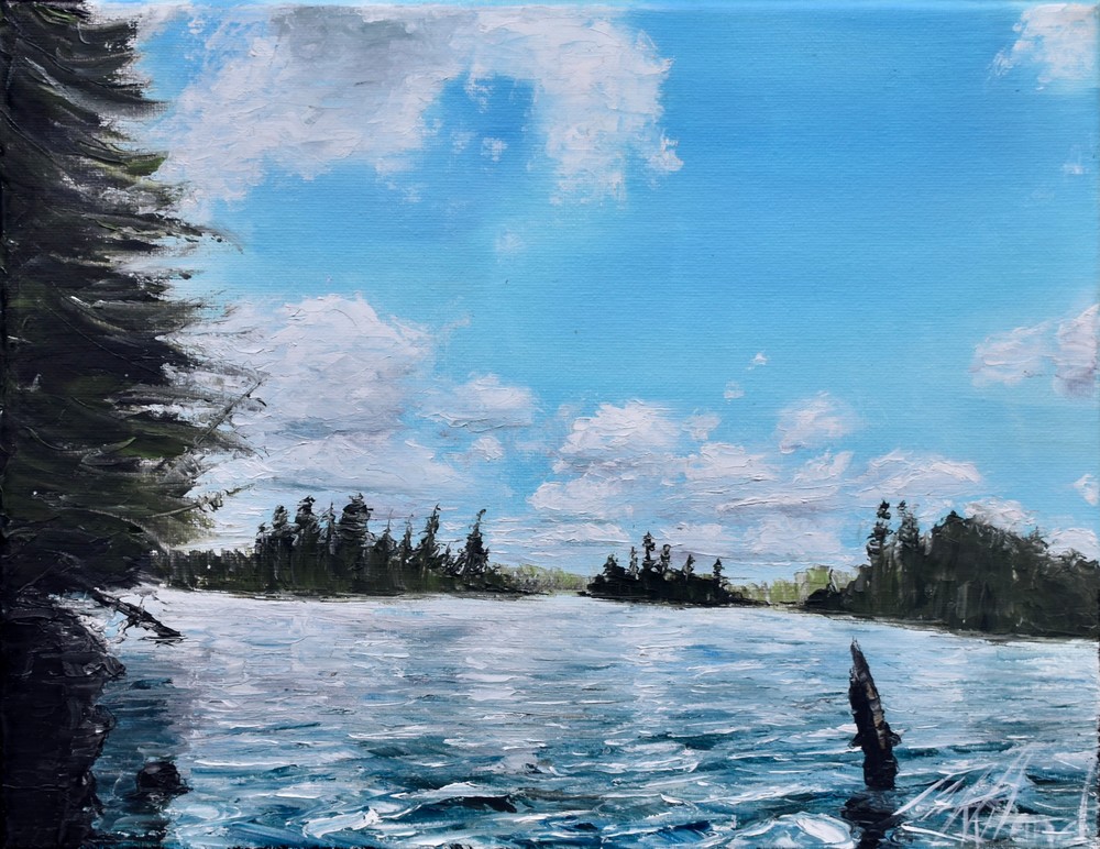 Crescent Lake Painting
